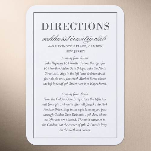Divine Elegance Wedding Enclosure Card, White, Pearl Shimmer Cardstock, Rounded, White