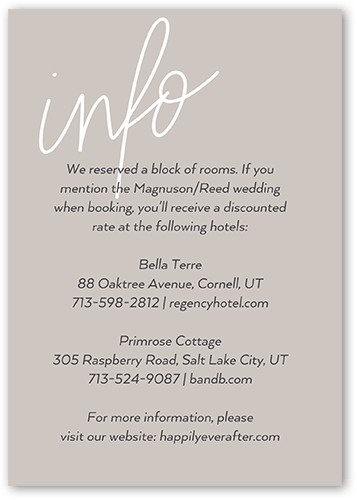 At Last Script Wedding Enclosure Card, Grey, Matte, Signature Smooth Cardstock, Square, Iron