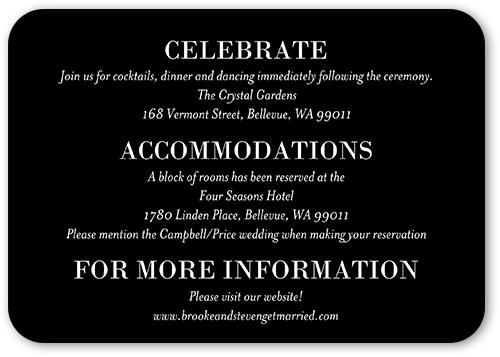 Black And White Wedding Cards