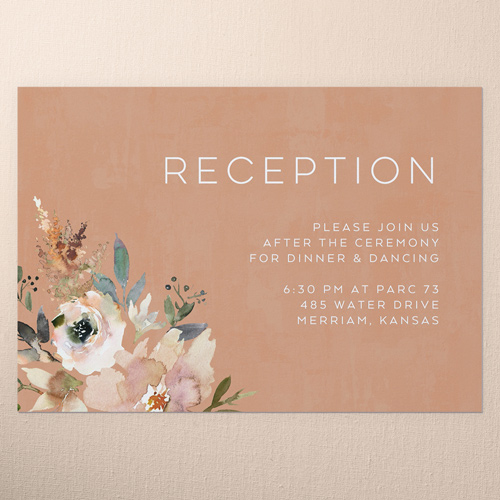 Painted Promise Wedding Enclosure Card, Beige, Matte, Pearl Shimmer Cardstock, Square, Pueblo