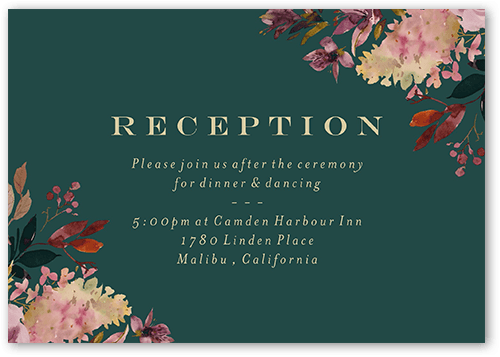 Deeply Beautiful Wedding Enclosure Card, Green, Matte, Signature Smooth Cardstock, Square, Seaweed