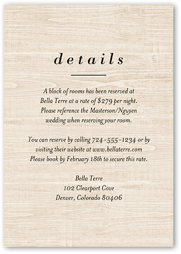 Dark Garden Wedding Enclosure Card, Beige, Matte, 100% Recycled Cardstock ?, Square