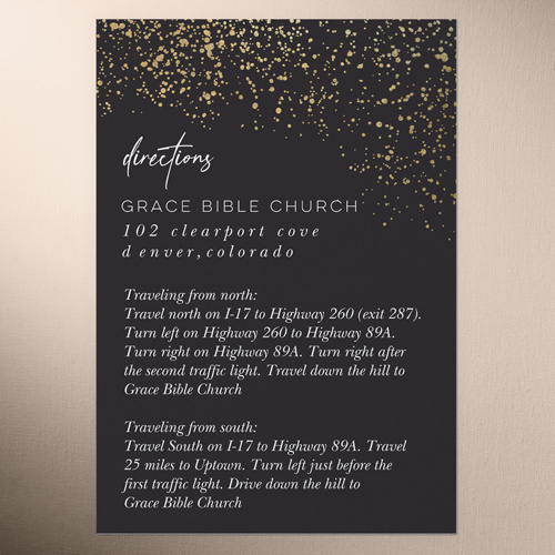 Sparks Fly Wedding Enclosure Card, Grey, Matte, 100% Recycled Cardstock , Square