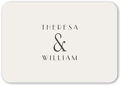 Gracious Gathering Wedding Enclosure Card, Gray, Pearl Shimmer Cardstock, Rounded, Gray