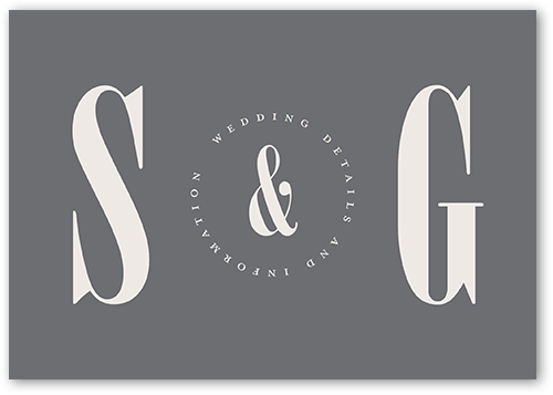 Pleasant Pair Wedding Enclosure Card, Gray, Matte, 100% Recycled Cardstock , Square, Gray