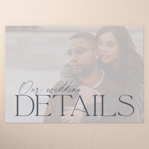 Forever We Do Wedding Enclosure Card, Gray, Write Your Own Greeting, Matte, Signature Smooth Cardstock, Square, Gray