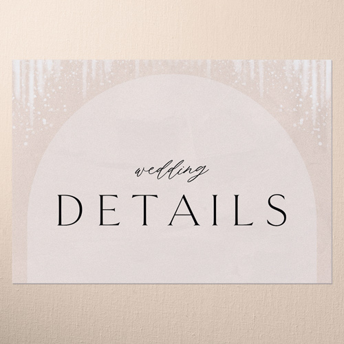 Shimmering Serenity Wedding Enclosure Card, Beige, Matte, 100% Recycled Cardstock , Square, Wheat