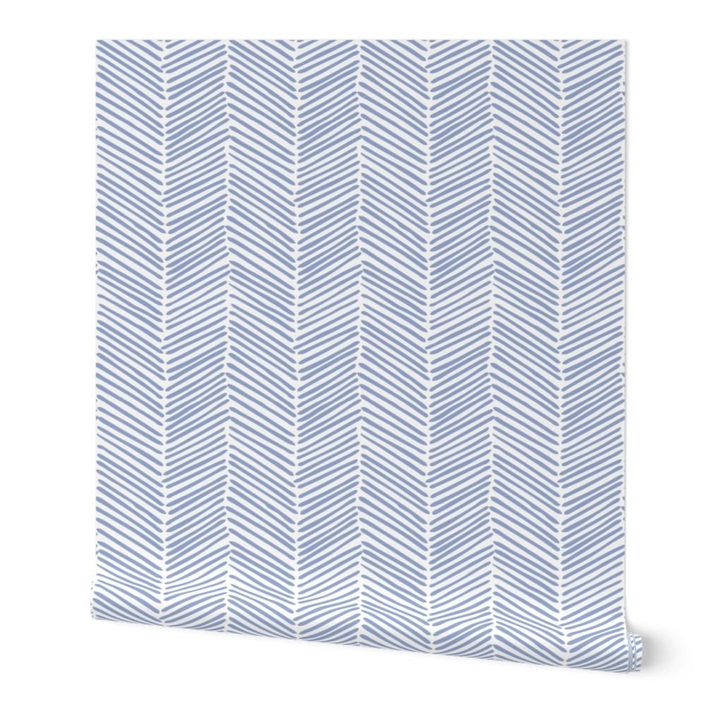 Freeform Arrows Wallpaper, 2'x12', Prepasted Removable Smooth, Blue