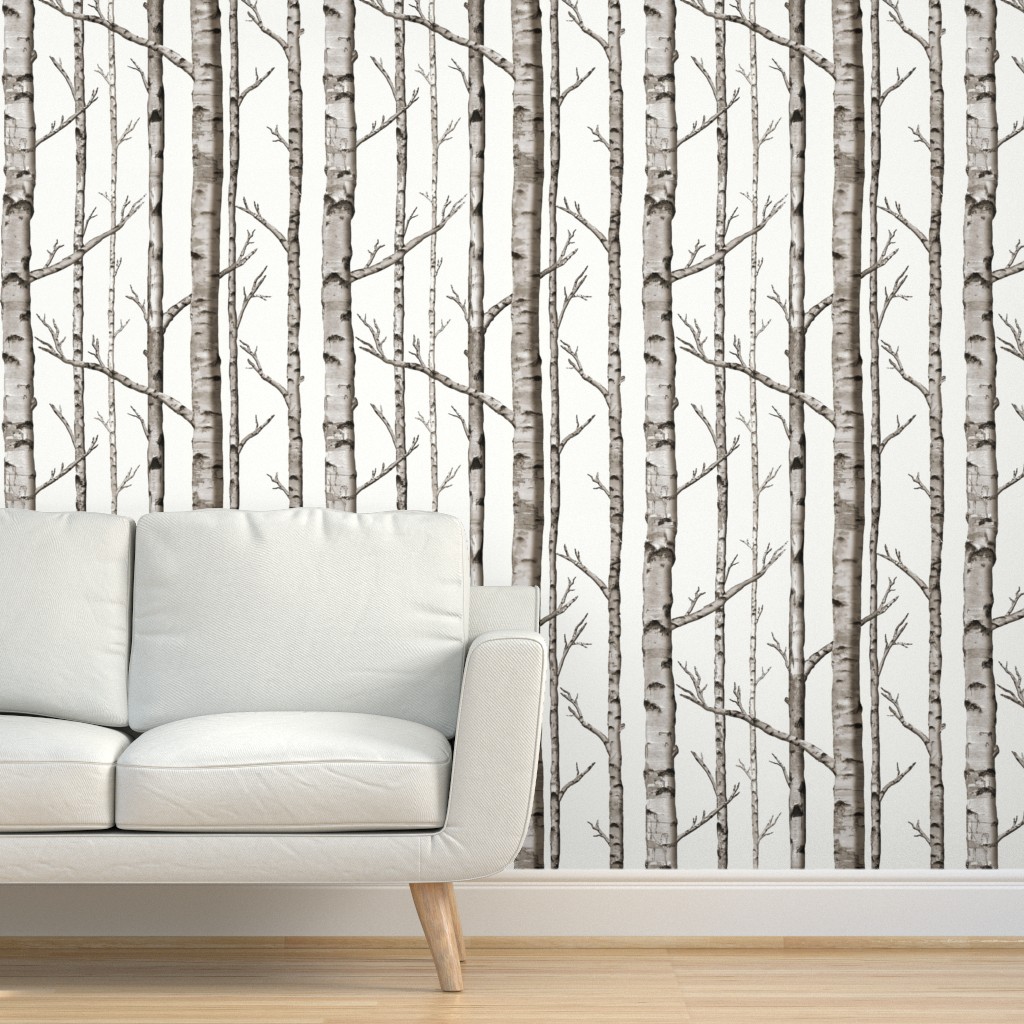 Birch Grove Wallpaper | Shutterfly