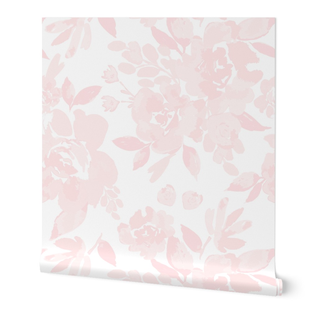 Pretty Peonies Wallpaper, 2'x3', Prepasted Removable Smooth, Pink