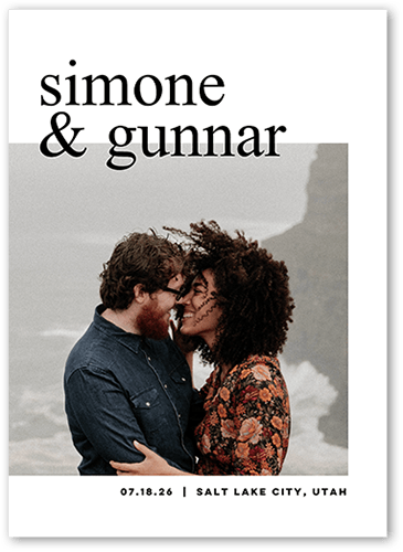 Modern Milestone Wedding Menu, White, 5x7 Flat Menu, Pearl Shimmer Cardstock, Square, White