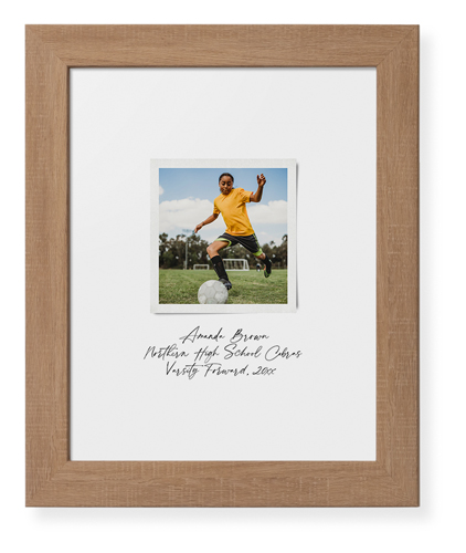 Sentimental Note Framed Print, Natural, Contemporary, White, White, Single piece, 8x10, White, white