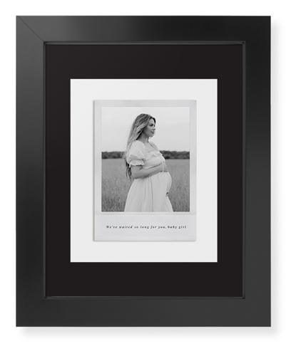 Simple Photo Frame Framed Print, Black, Contemporary, None, Black, Single piece, 8x10, White