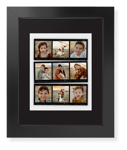 Favorite Film Collage Framed Print, Black, Contemporary, Black, Black, Single piece, 8x10, White, white