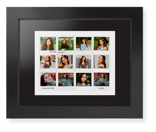 Photo Memories Framed Print, Black, Contemporary, Black, Black, Single piece, 8x10, White, white