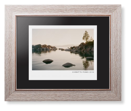 Modern Gallery Framed Print, Rustic, Modern, Black, Black, Single piece, 8x10, White, white