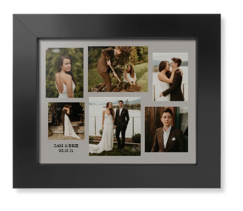 Gallery Collage of Six Framed Print, Black, Contemporary, None, None, Single piece, 8x10, Multicolor, multi