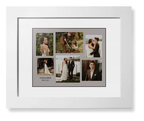 Gallery Collage of Six Framed Print, White, Contemporary, Black, White, Single piece, 8x10, Multicolor, multi