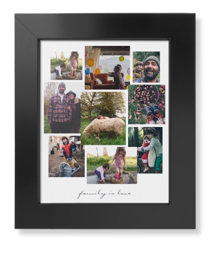 Gallery Collage of Nine Framed Print, Black, Contemporary, None, None, Single piece, 8x10, White, white