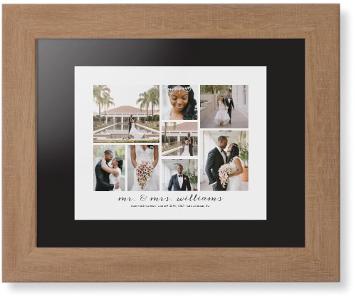 Clean Gallery Collage of Eight Framed Print, Natural, Contemporary, Black, Black, Single piece, 8x10, Multicolor