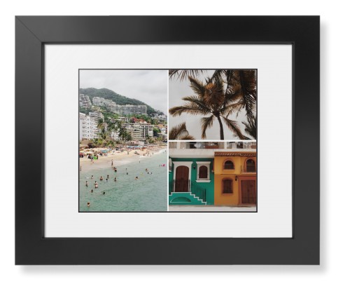 Gallery of Three Framed Print, Black, Contemporary, Black, White, Single piece, 8x10, Multicolor, multi