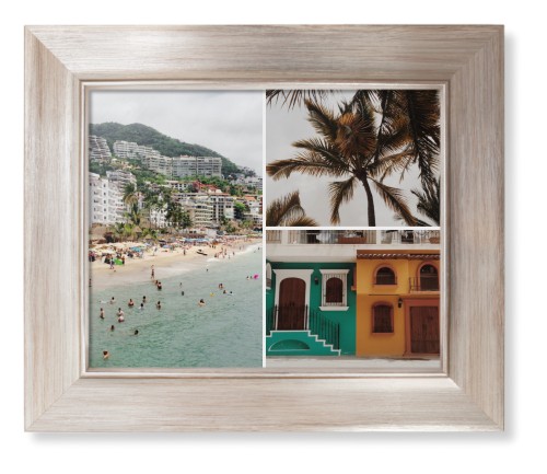 Gallery of Three Framed Print, Metallic, Modern, None, None, Single piece, 8x10, Multicolor, multi