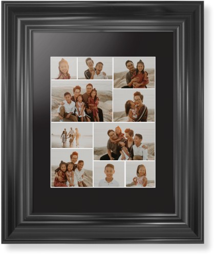 Gallery of Ten Framed Print, Black, Classic, White, Black, Single piece, 8x10, Multicolor, multi