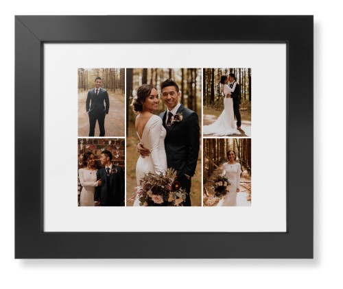 Gallery of Five Framed Print, Black, Contemporary, None, White, Single piece, 8x10, Multicolor, multi