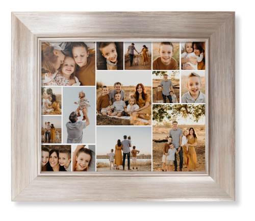 Gallery of Fifteen Framed Print, Metallic, Modern, None, None, Single piece, 8x10, Multicolor