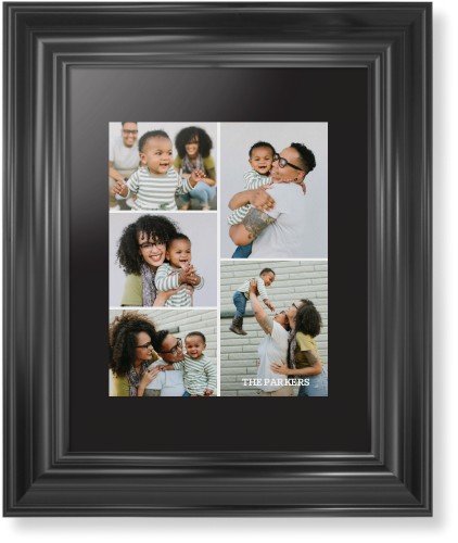 Gallery of Five Portrait Framed Print, Black, Classic, Black, Black, Single piece, 8x10, Multicolor, multi