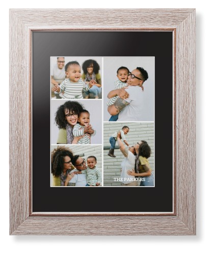 Gallery of Five Portrait Framed Print, Rustic, Modern, White, Black, Single piece, 8x10, Multicolor