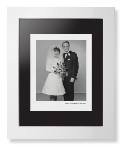 Modern Gallery of One Portrait Framed Print, White, Contemporary, None, Black, Single piece, 8x10, Multicolor