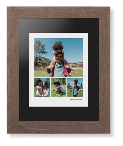 Modern Hero Gallery Of Four Portrait Framed Print, Walnut, Contemporary, None, Black, Single piece, 8x10, Multicolor, multi