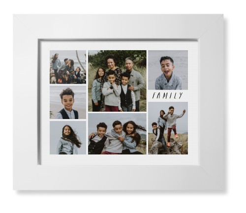 Rustic Picture Gallery Collage Of Seven Framed Print, White, Contemporary, None, None, Single piece, 8x10, Multicolor, multi