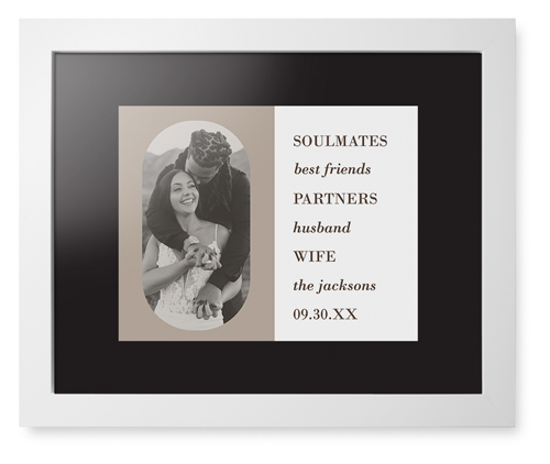 Traits of the Best Framed Print, White, Contemporary, Black, Black, Single piece, 11x14, Beige, rye