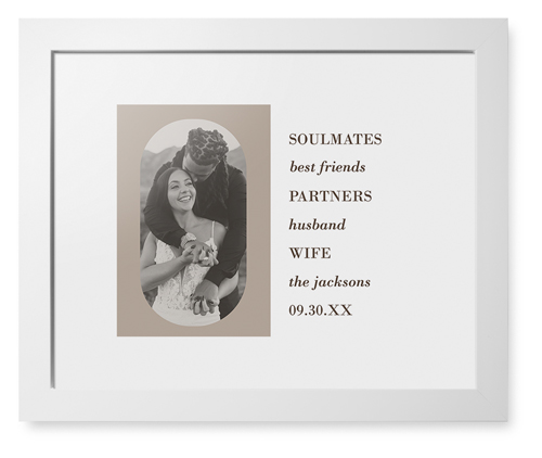 Traits of the Best Framed Print, White, Contemporary, White, White, Single piece, 11x14, Beige, rye