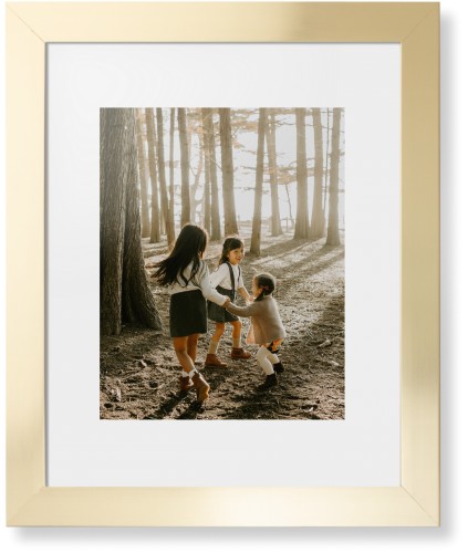 Photo Gallery Framed Print, Matte Gold, Contemporary, None, White, Single piece, 11x14, Multicolor