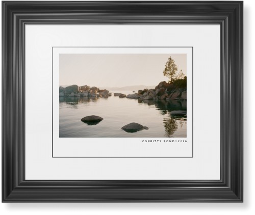 Modern Gallery Framed Print, Black, Classic, Black, White, Single piece, 11x14, White, white