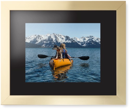Photo Gallery Landscape Framed Print, Matte Gold, Contemporary, None, Black, Single piece, 11x14, Multicolor, multi