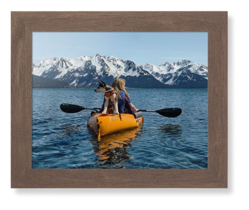 Photo Gallery Landscape Framed Print, Walnut, Contemporary, None, None, Single piece, 11x14, Multicolor, multi