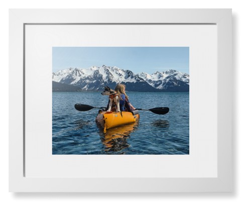 Photo Gallery Landscape Framed Print, White, Contemporary, White, White, Single piece, 11x14, Multicolor, multi