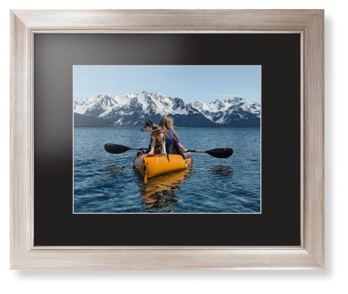 Photo Gallery Landscape Framed Print, Metallic, Modern, White, Black, Single piece, 11x14, Multicolor, multi