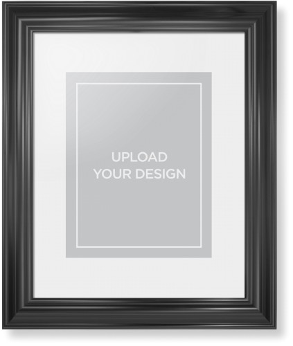 Upload Your Own Design Portrait Framed Print, Black, Classic, None, White, Single piece, 11x14, Multicolor, multi