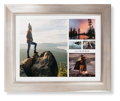 Hero Collage Framed Print, Metallic, Modern, None, None, Single piece, 11x14, Multicolor