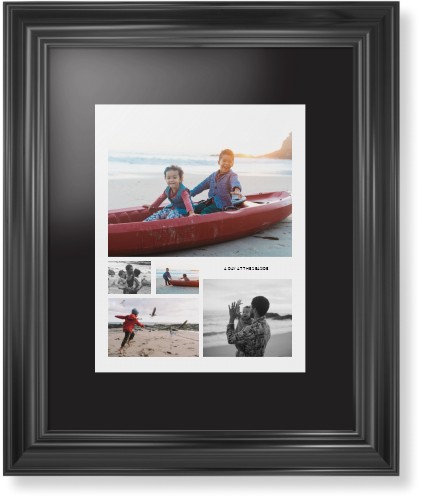 Hero Collage Portrait Framed Print, Black, Classic, Black, Black, Single piece, 11x14, Multicolor, multi