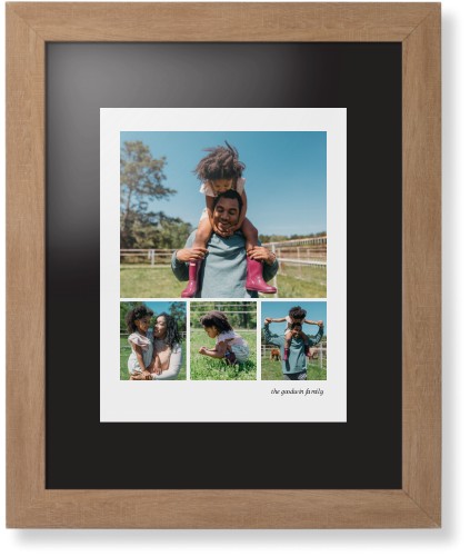 Modern Hero Gallery Of Four Portrait Framed Print, Natural, Contemporary, Black, Black, Single piece, 11x14, Multicolor