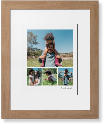 Modern Hero Gallery Of Four Portrait Framed Print, Natural, Contemporary, Black, White, Single piece, 11x14, Multicolor, multi