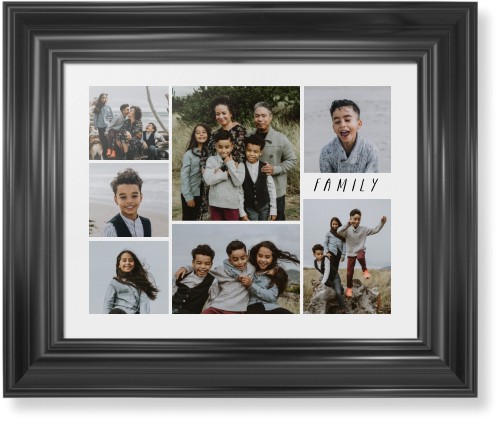 Rustic Picture Gallery Collage Of Seven Framed Print, Black, Classic, None, None, Single piece, 11x14, Multicolor, multi