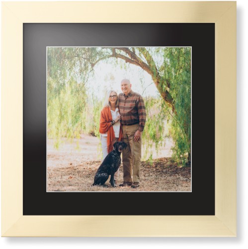 Landscape Photo Gallery Framed Print, Matte Gold, Contemporary, White, Black, Single piece, 12x12, Multicolor, multi