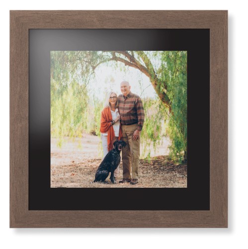 Landscape Photo Gallery Framed Print, Walnut, Contemporary, None, Black, Single piece, 12x12, Multicolor